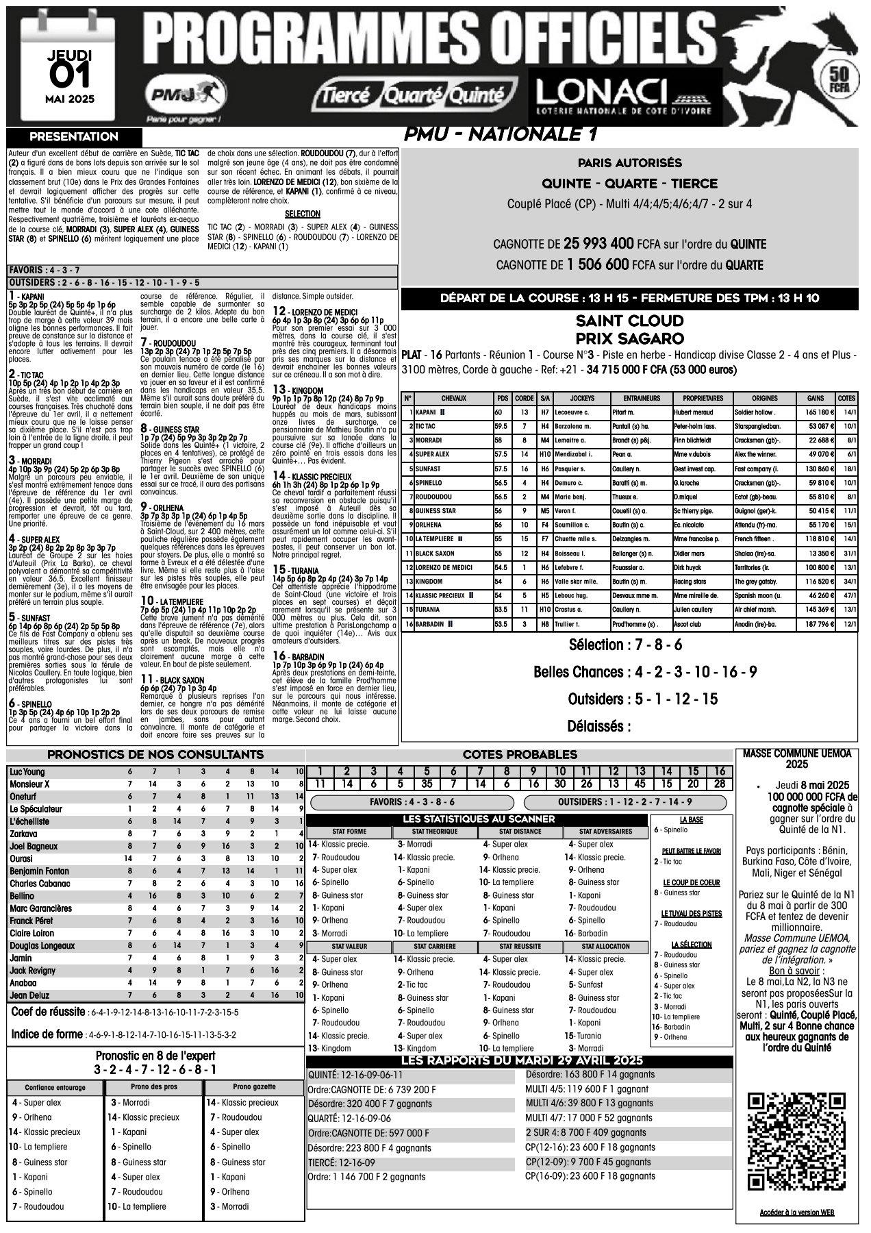 Ppo alr n1 du jeudi 01 mai 2025