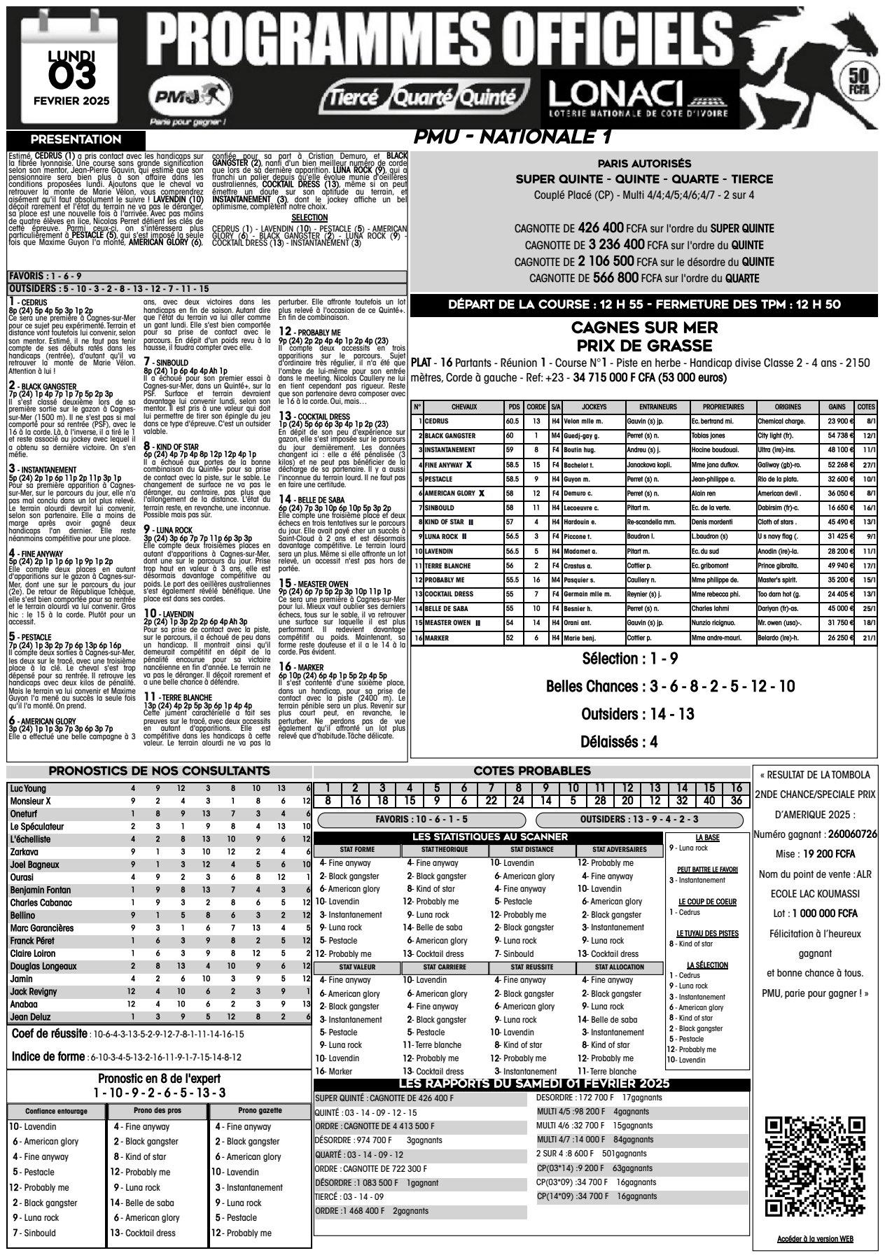Ppo alr n1 du lundi 03 fevrier 2025