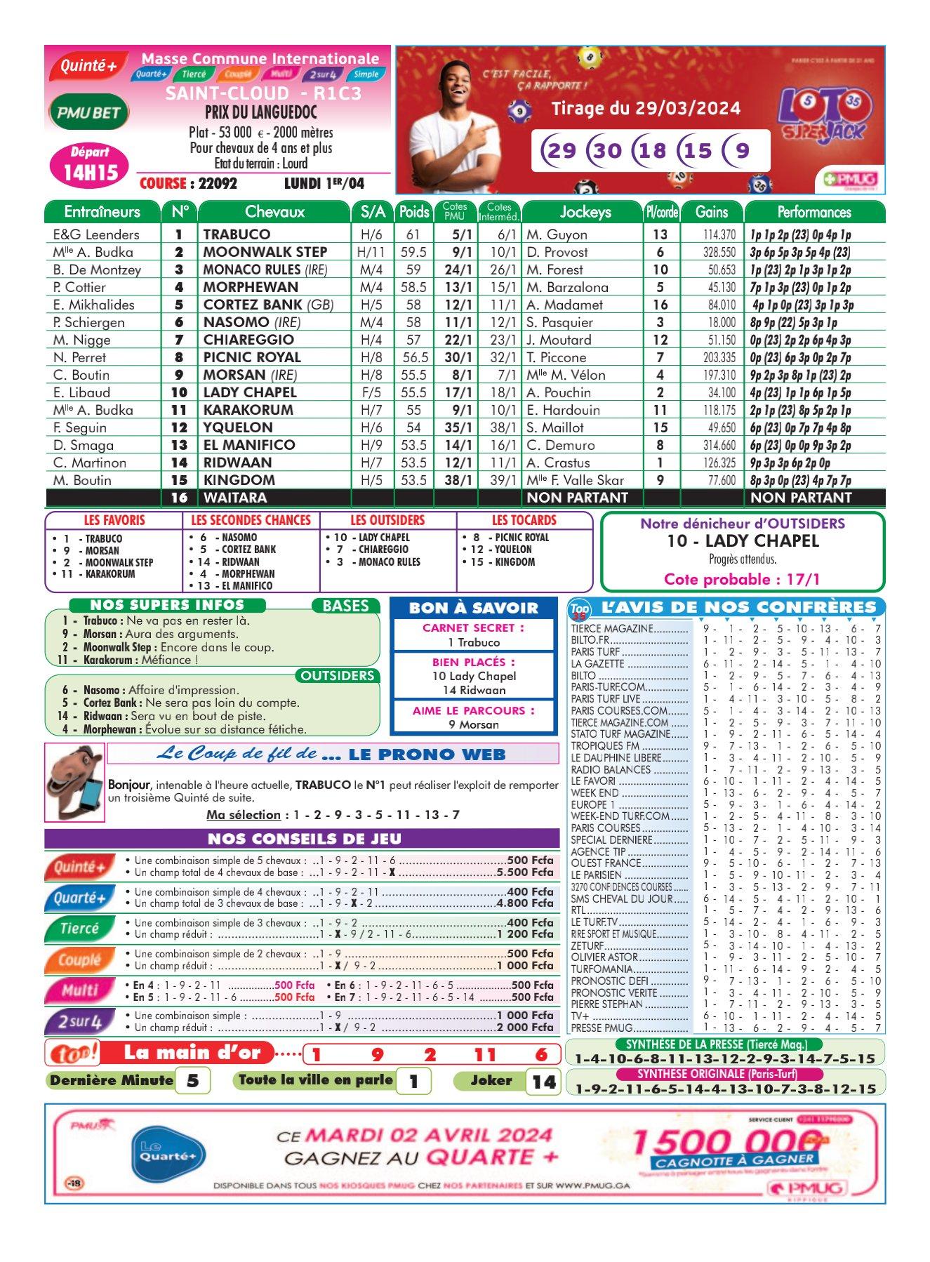 Programme du lundi 1er avril 2024 imprimerie 1 4