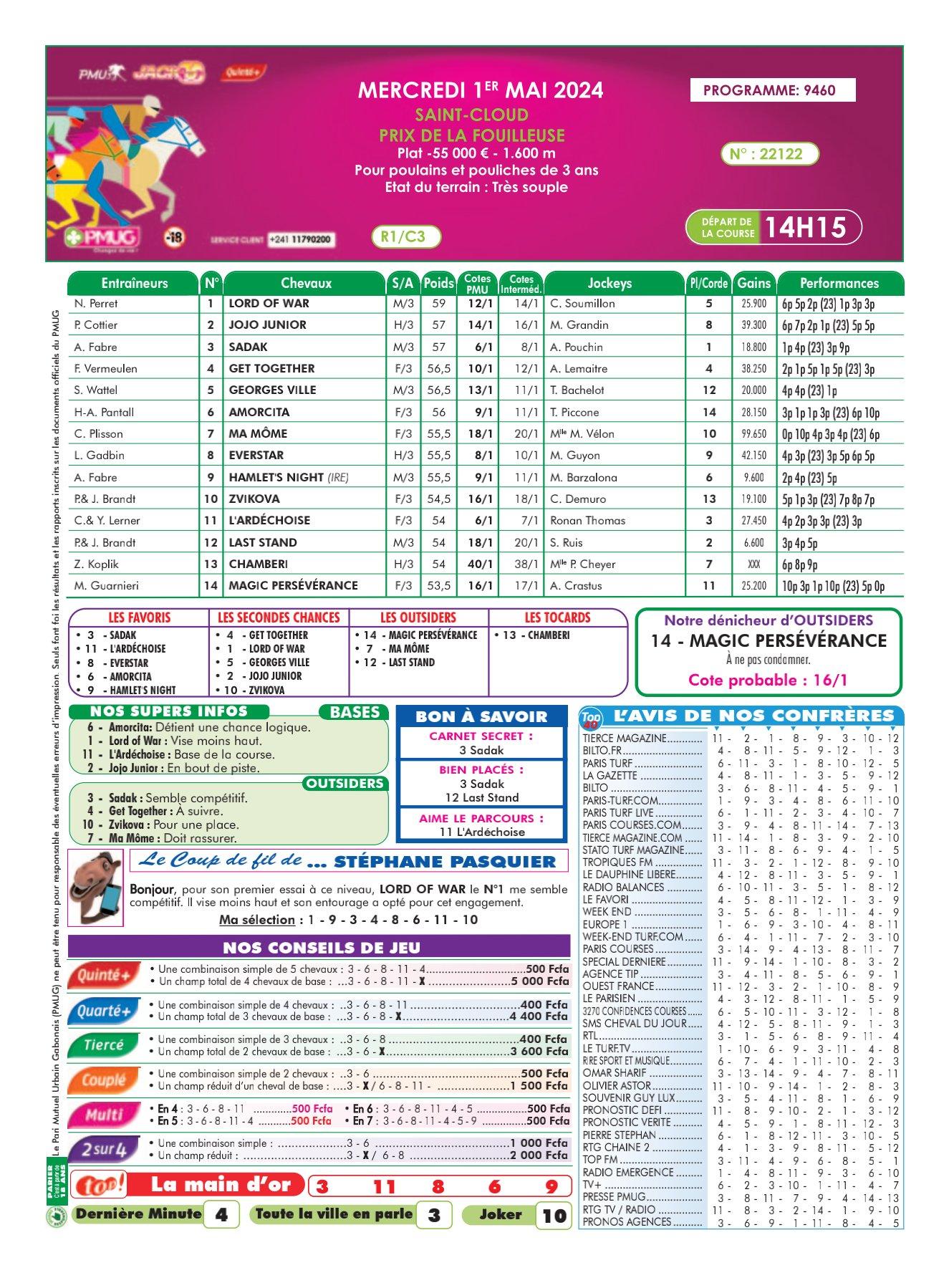 Programme mci du mercredi 1er 05 2024 1