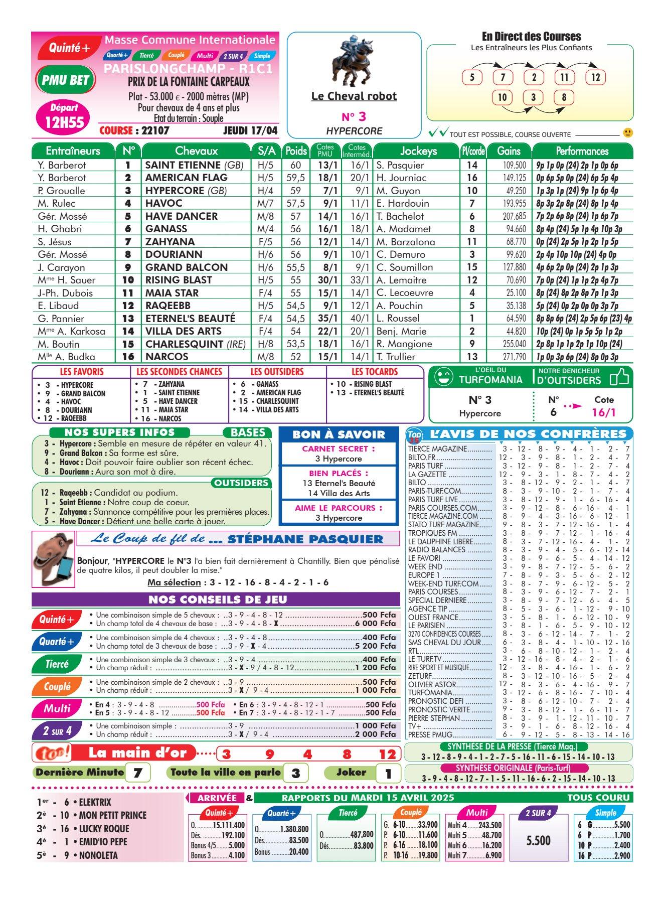 Programmes du jeudi 17 avril 2025 imprimerie 5 4