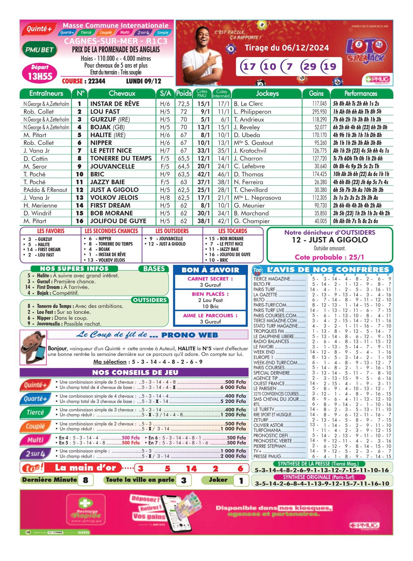 Programmes du lundi 09 decembre 2024 imprimerie 4
