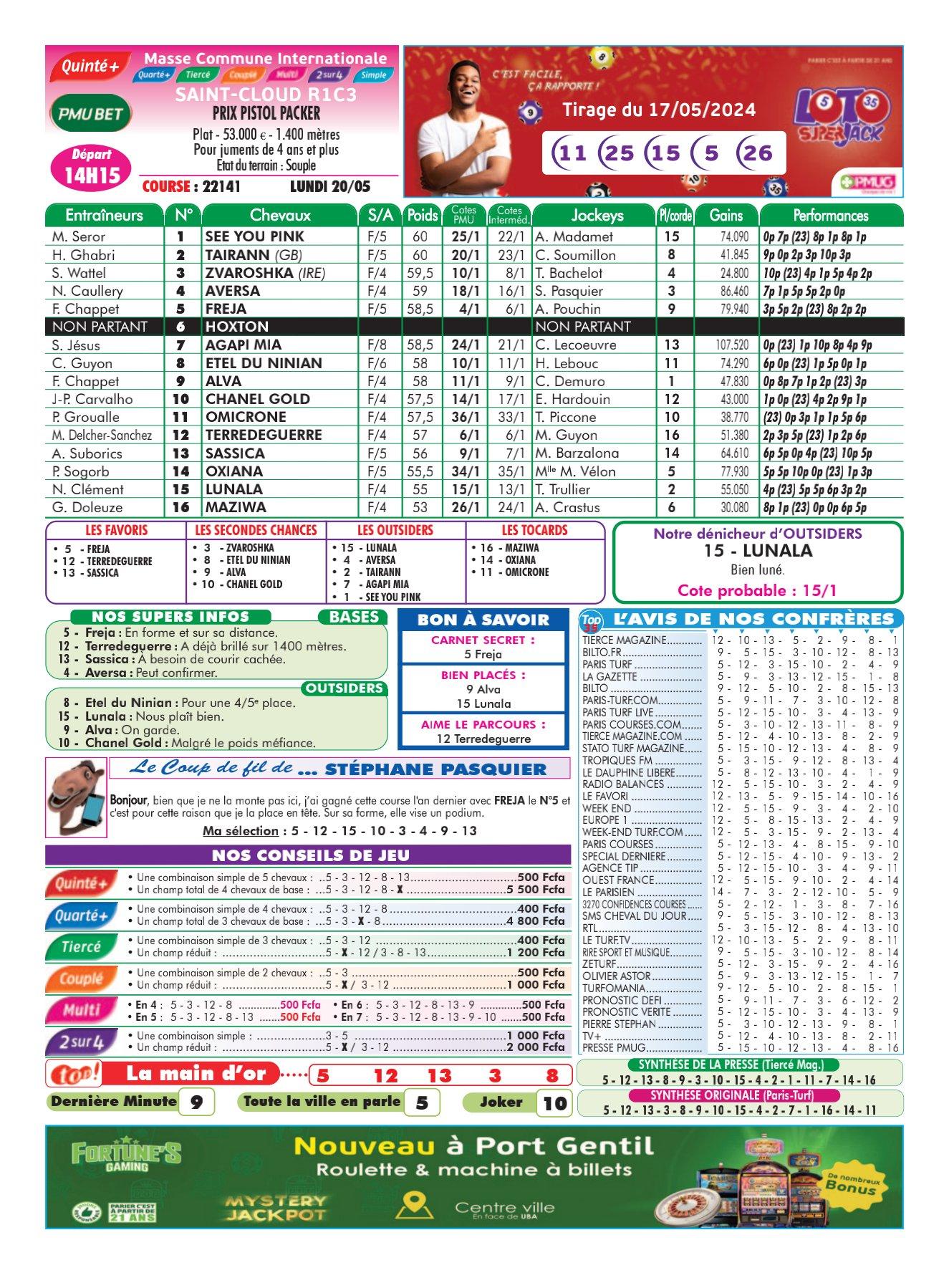 Programmes du lundi 20 mai 2024 imprimerie 4