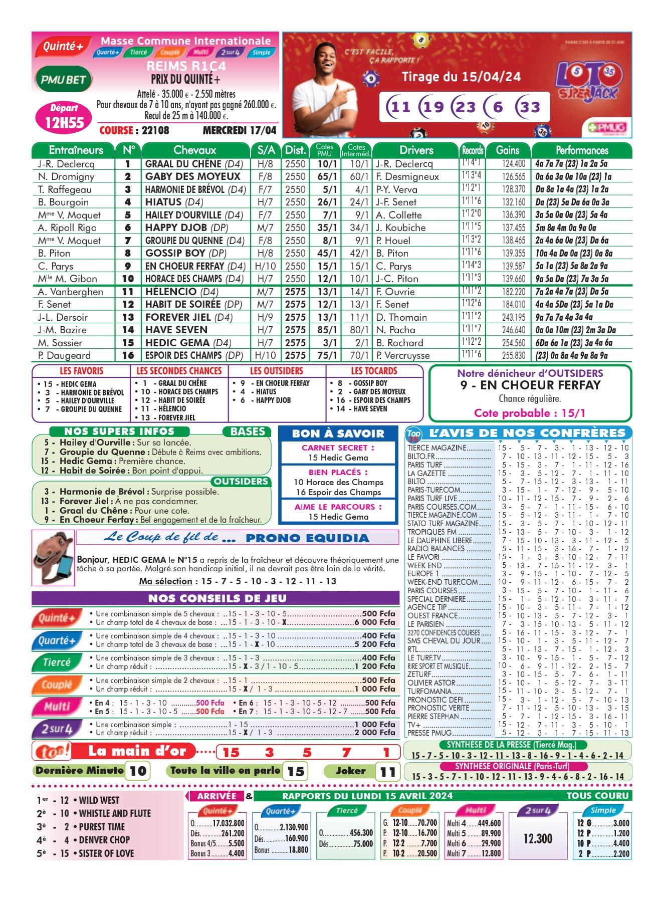 Programmes du mercredi 17 avril 2024 imprimerie 4