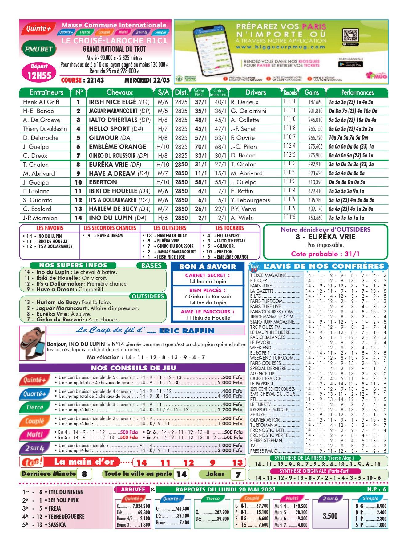 Programmes du mercredi 22 mai 2024 imprimerie 4