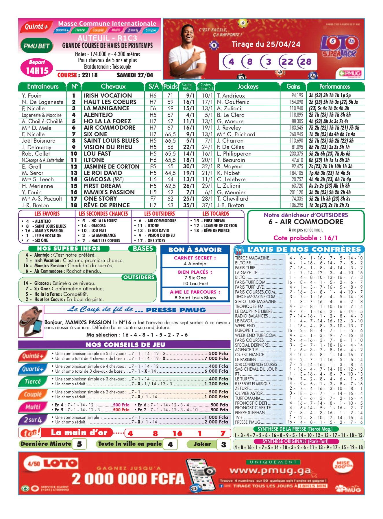 Programmes du samedi 27 avril 2024 imprimerie 4