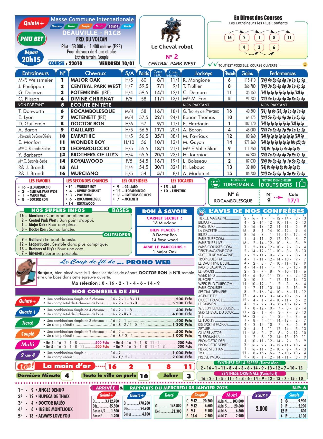 Programmes du vendredi 10 janvier 2025 2 4