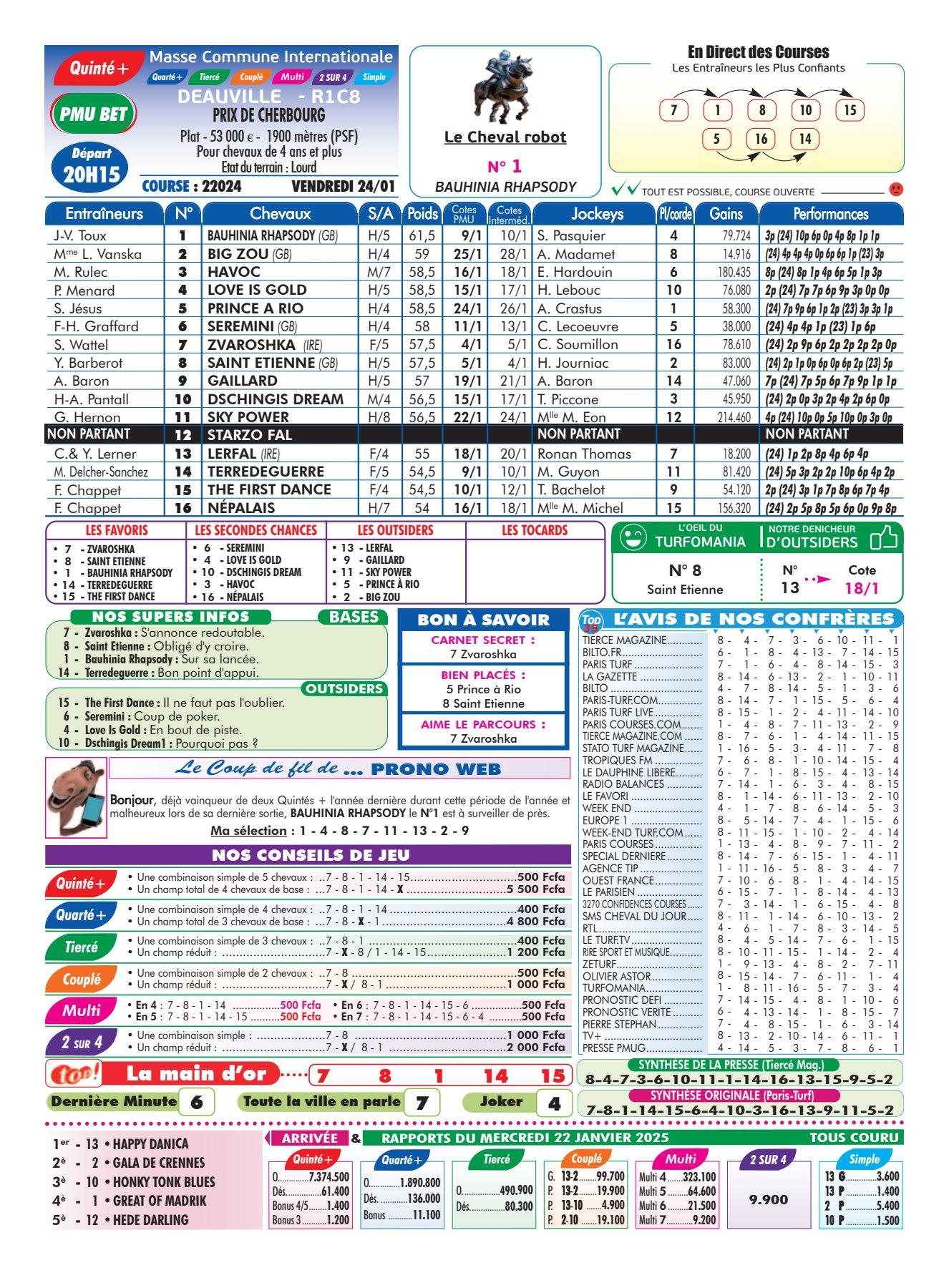 Programmes du vendredi 24 janvier 2025 imprimerie 4