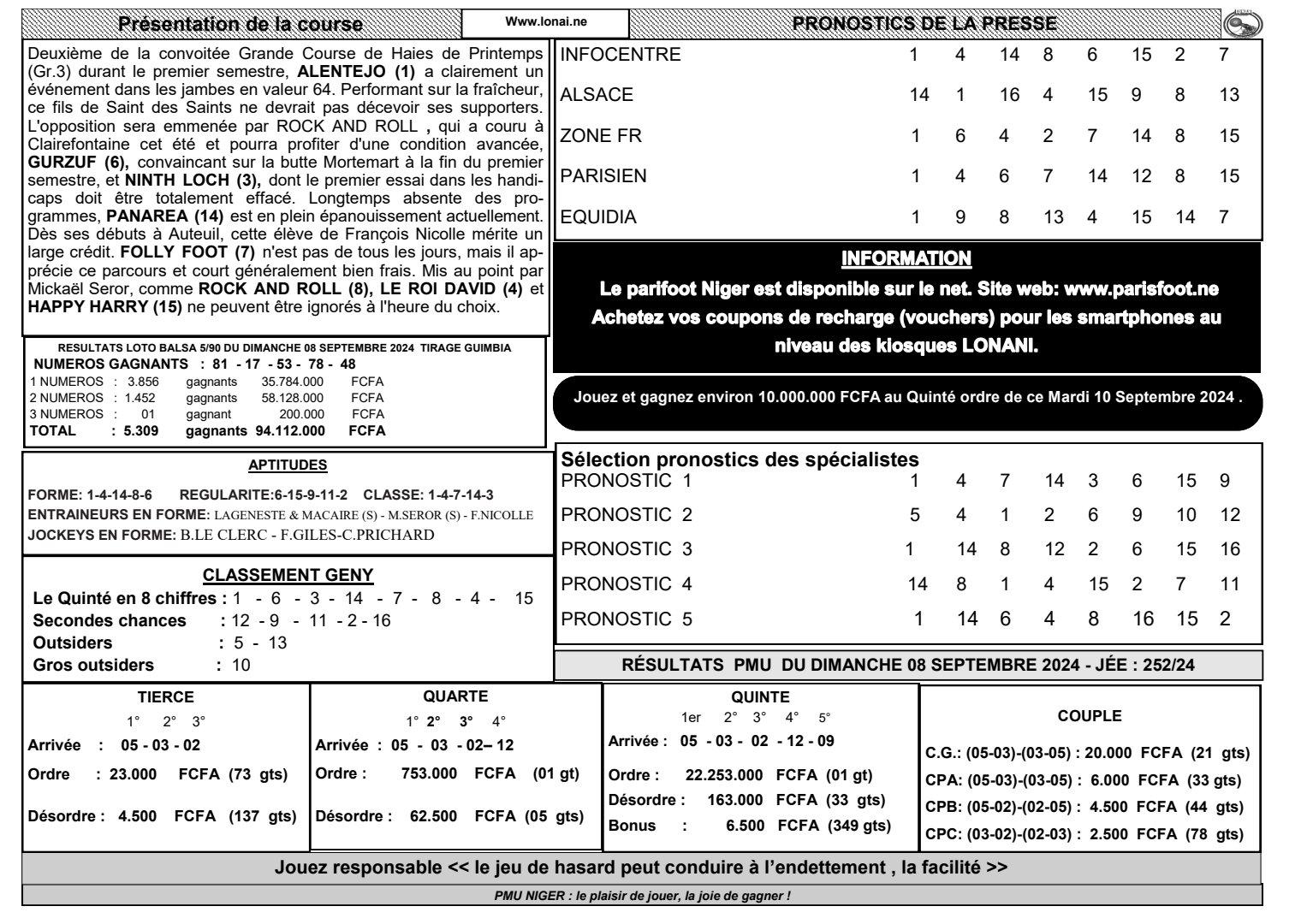Quinte du mardi 10 septembre 2024 2 1