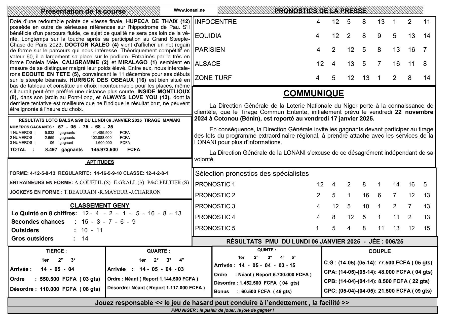 Quinte du mercredi 08 janvier 2025 2 1